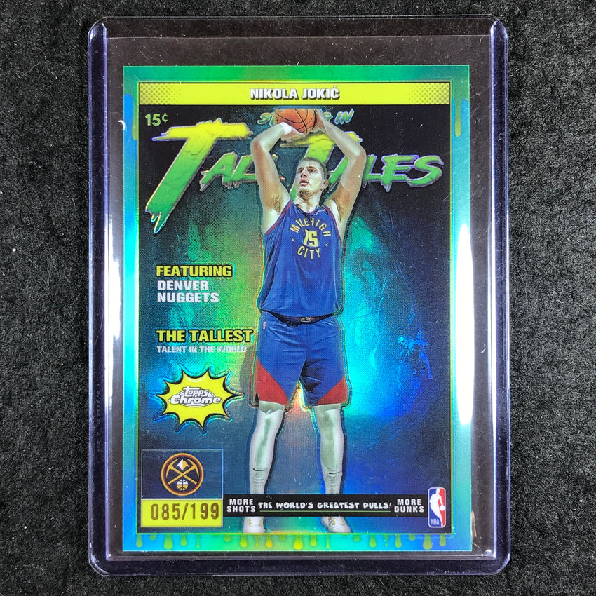 2025-26 Topps Chrome NIKOLA JOKIC Tall Tales Aqua 85/199 #1