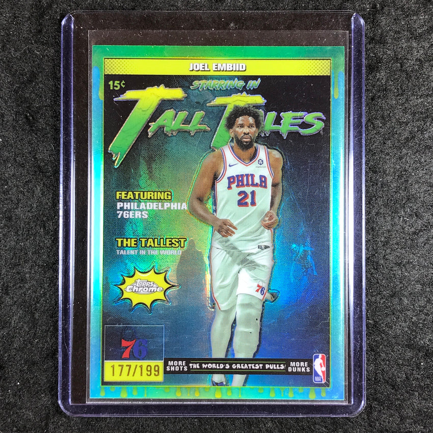 2025-26 Topps Chrome JOEL EMBIID Tall Tales Aqua 177/199 #3