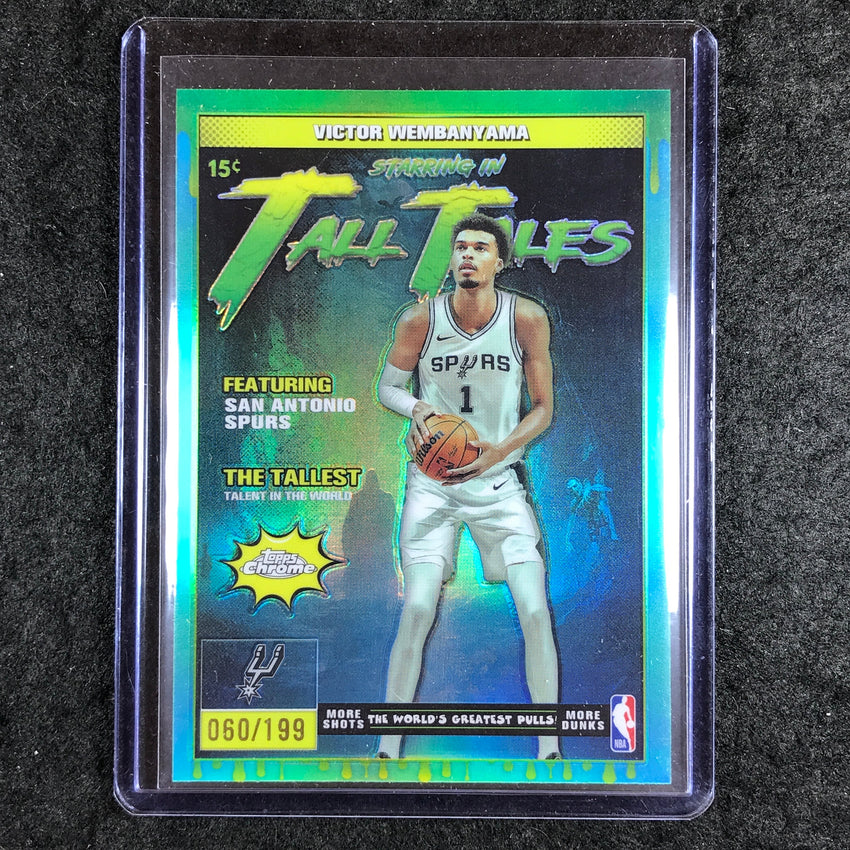 2025-26 Topps Chrome VICTOR WEMBANYAMA Tall Tales Aqua 60/199 #4