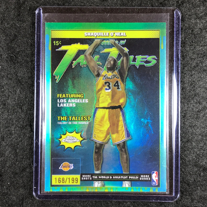2025-26 Topps Chrome SHAQUILLE O'NEAL Tall Tales Aqua 168/199 #11