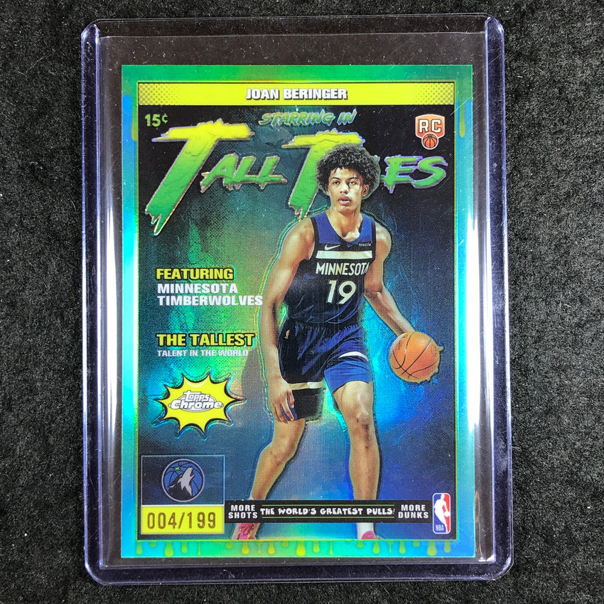 2025-26 Topps Chrome JOAN BERINGER Tall Tales Rookie Aqua 4/199 #25