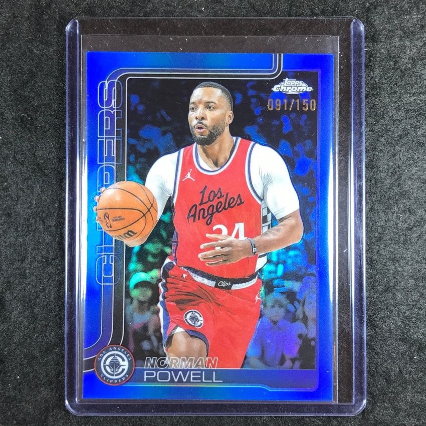 2025-26 Topps Chrome NORMAN POWELL Base Blue 91/150 #22
