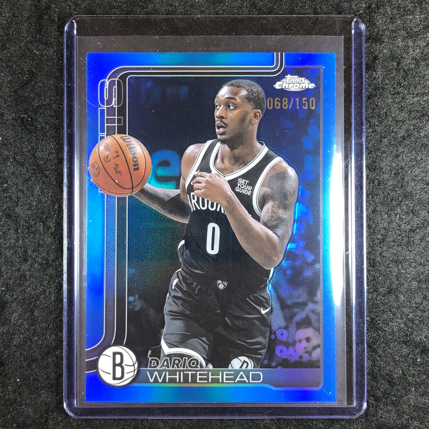 2025-26 Topps Chrome DARIQ WHITEHEAD Base Blue 68/150 #91