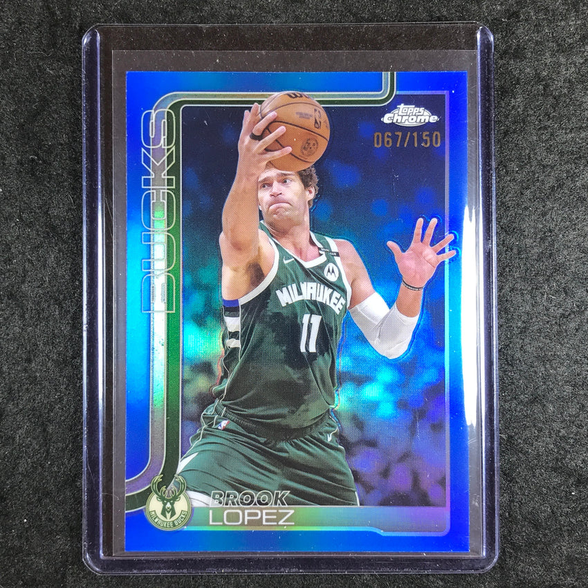 2025-26 Topps Chrome BROOK LOPEZ Base Blue 67/150 #159