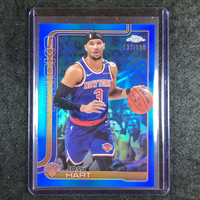 2025-26 Topps Chrome JOSH HART Base Blue 137/150 #160