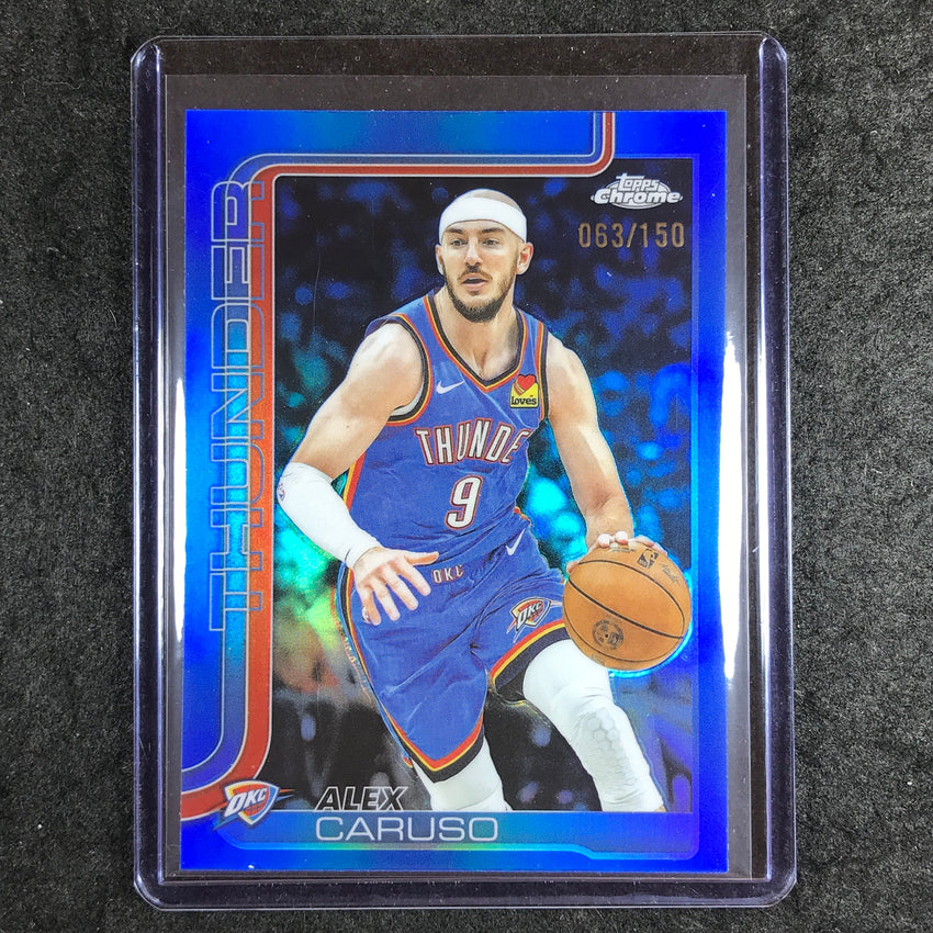 2025-26 Topps Chrome ALEX CARUSO Base Blue 63/150 #170