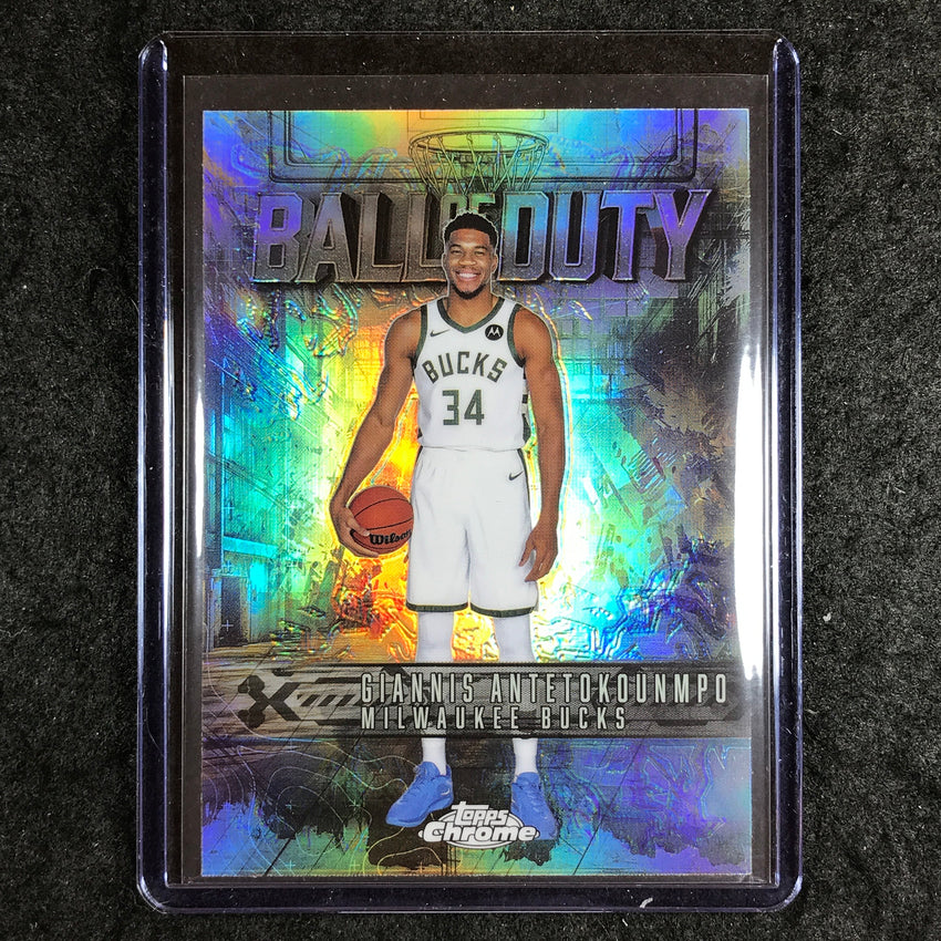 2025-26 Topps Chrome GIANNIS ANTETOKOUNMPO Ball of Duty Refractor #4
