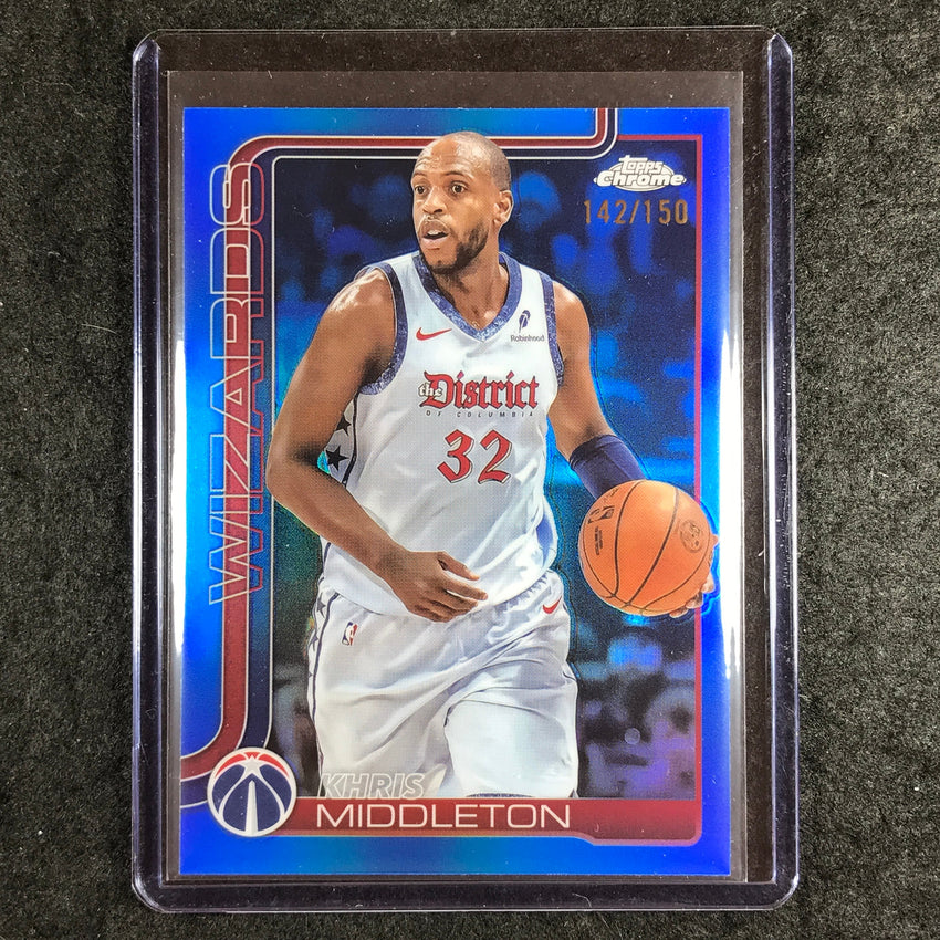 2025-26 Topps Chrome KHRIS MIDDLETON Base Blue 142/150 #204