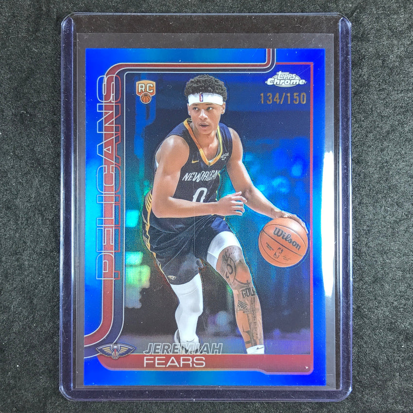 2025-26 Topps Chrome JEREMIAH FEARS Rookie Base Blue 134/150 #257
