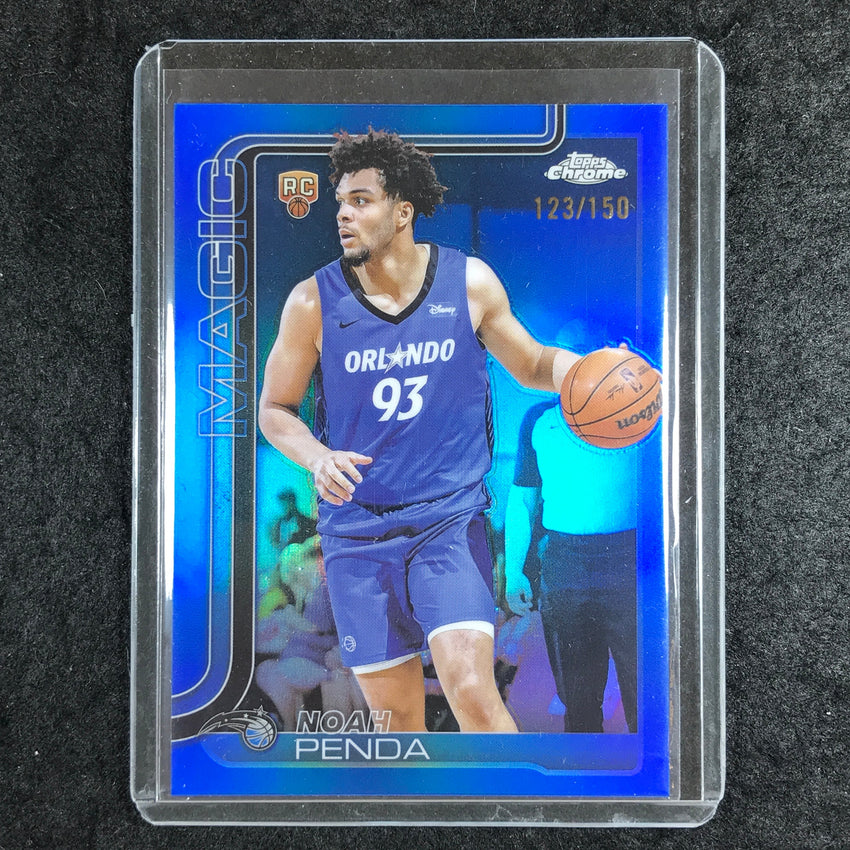 2025-26 Topps Chrome NOAH PENDA Rookie Base Blue 123/150 #282