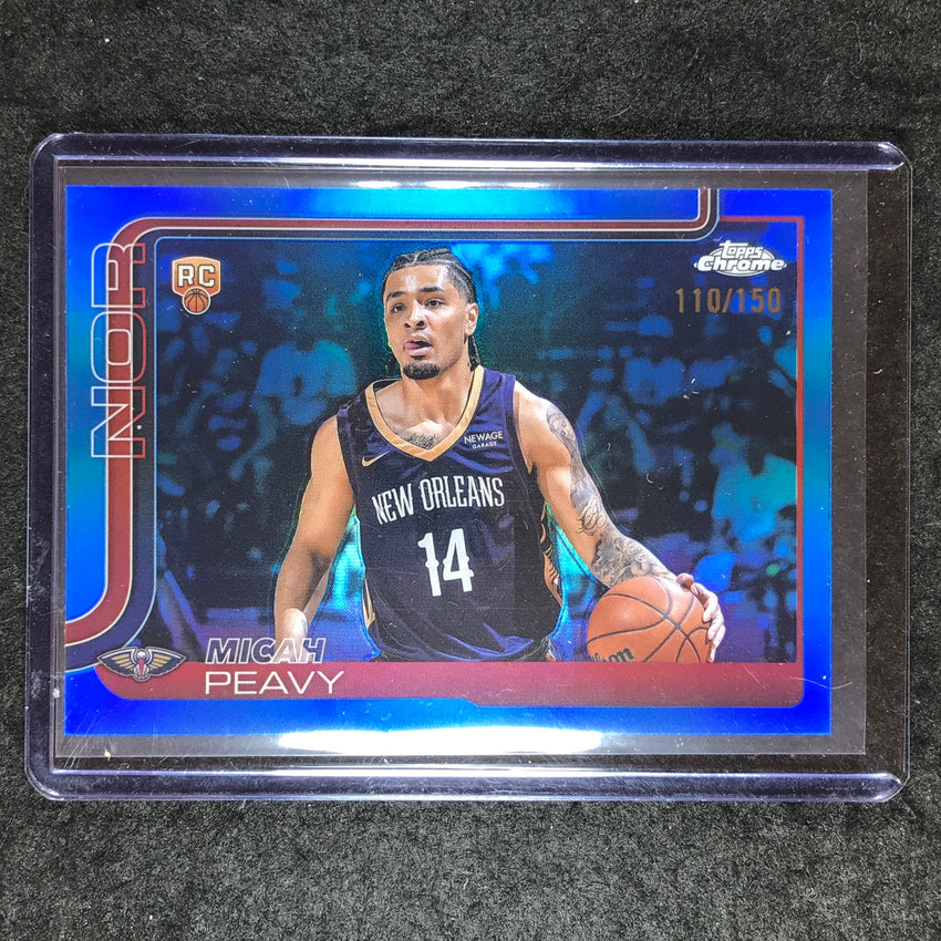 2025-26 Topps Chrome MICAH PEAVY Rookie Base Blue 110/150 #291