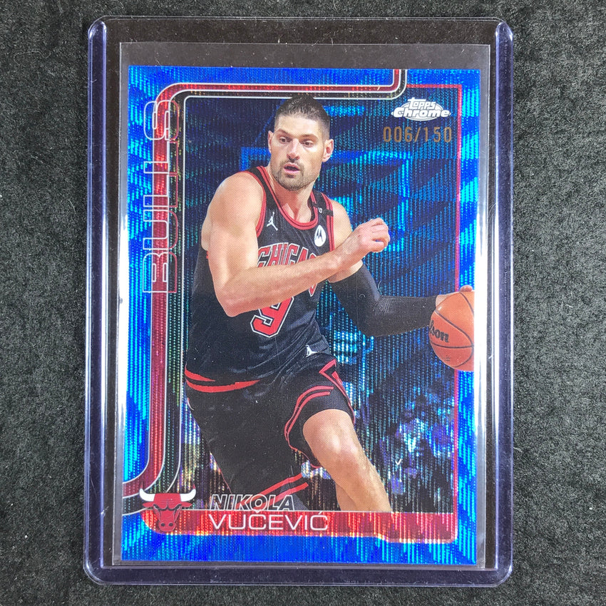 2025-26 Topps Chrome NIKOLA VUCEVIC Base Blue Wave 6/150 #24