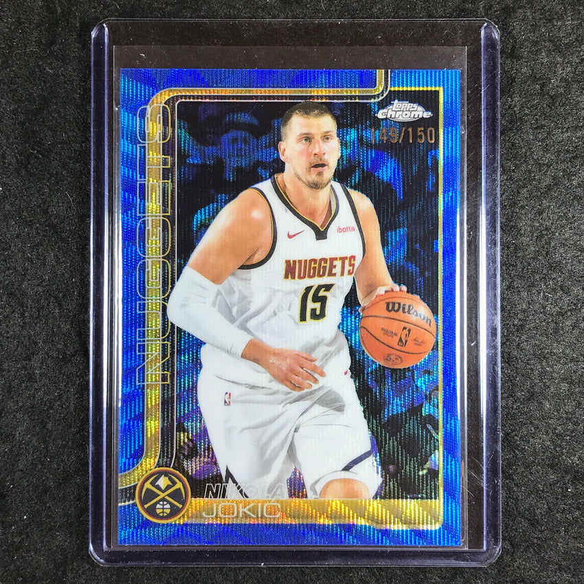 2025-26 Topps Chrome NIKOLA JOKIC Base Blue Wave 149/150 #25
