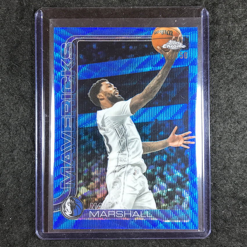 2025-26 Topps Chrome NAJI MARSHALL Base Blue Wave 112/150 #28