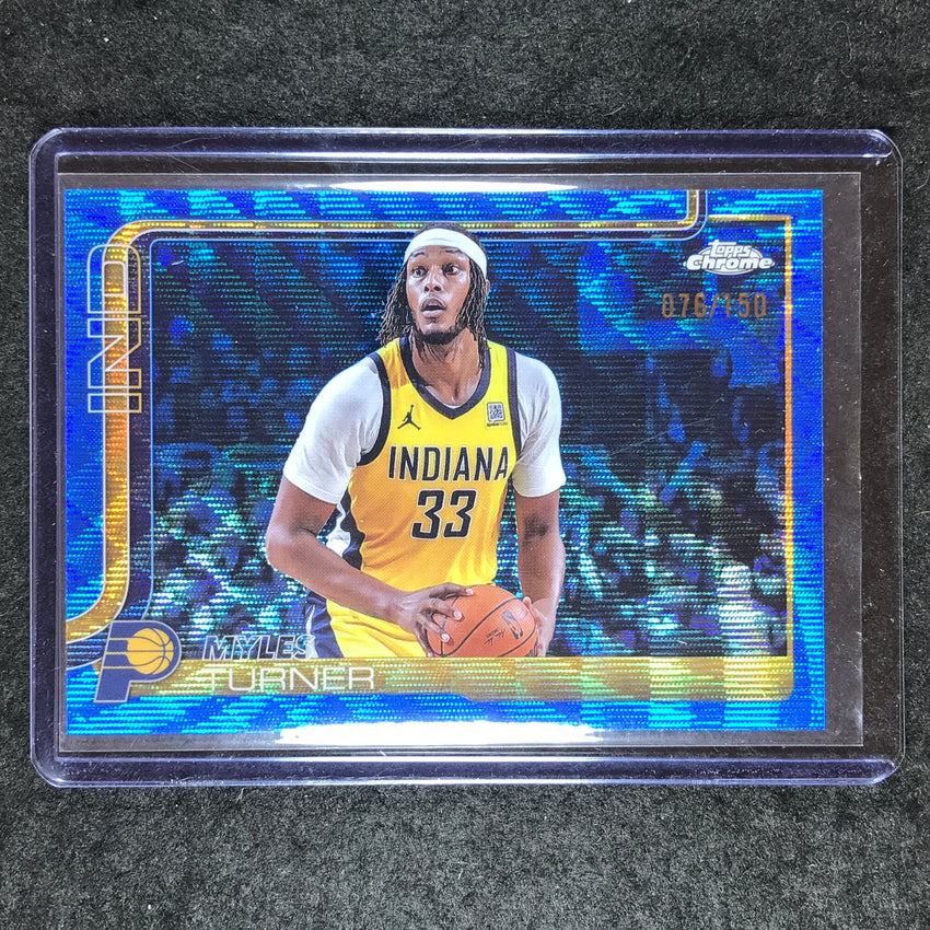 2025-26 Topps Chrome MYLES TURNER Base Blue Wave 76/150 #29