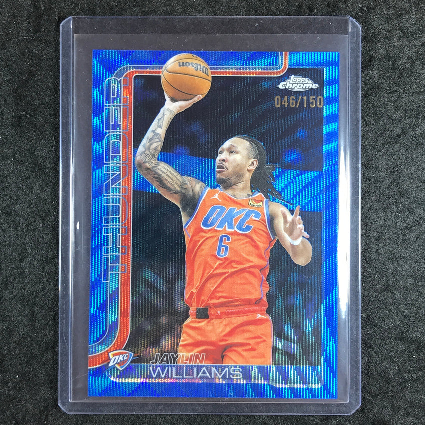 2025-26 Topps Chrome JAYLIN WILLIAMS Base Blue Wave 46/150 #105