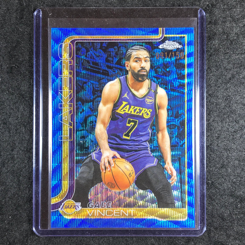 2025-26 Topps Chrome GABE VINCENT Base Blue Wave 91/150 #119