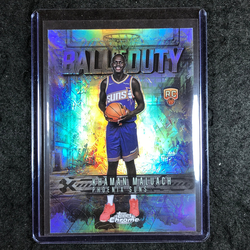 2025-26 Topps Chrome KHAMAN MALUACH Ball of Duty Rookie Refractor #25