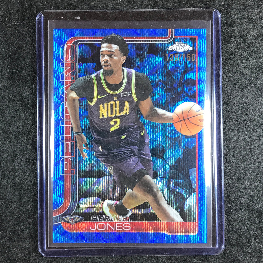 2025-26 Topps Chrome HERBERT JONES Base Blue Wave 138/150 #120
