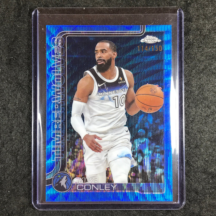 2025-26 Topps Chrome MIKE CONLEY Base Blue Wave 114/150 #132