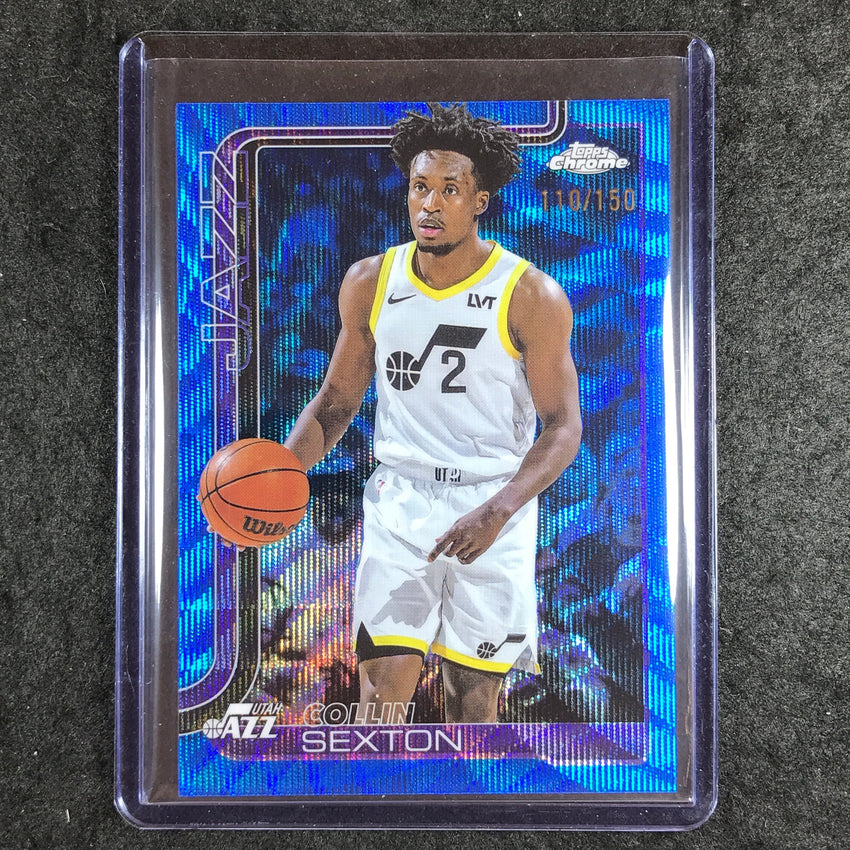 2025-26 Topps Chrome COLLIN SEXTON Base Blue Wave 110/150 #210