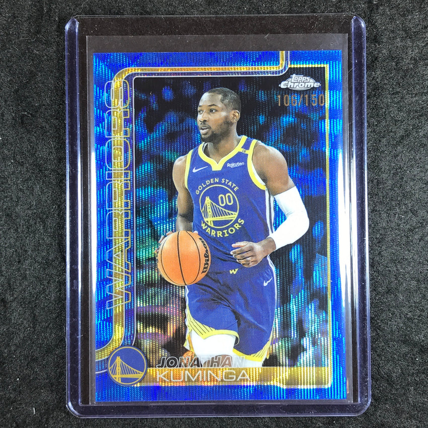 2025-26 Topps Chrome JONATHAN KUMINGA Base Blue Wave 106/150 #211