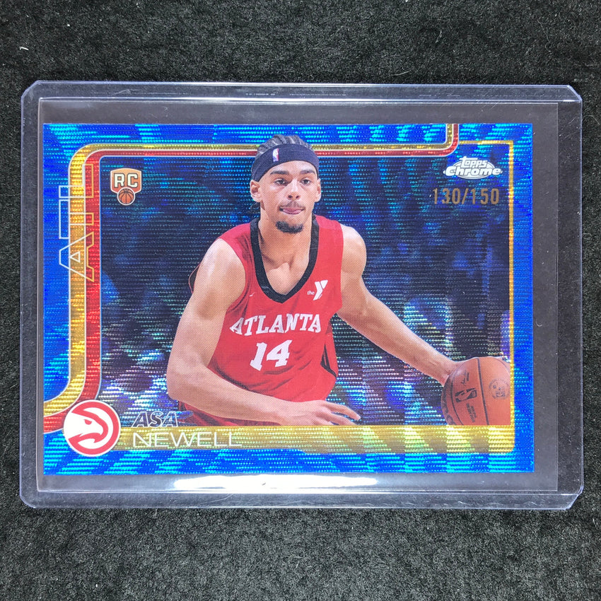 2025-26 Topps Chrome ASA NEWELL Rookie Base Blue Wave 130/150 #273