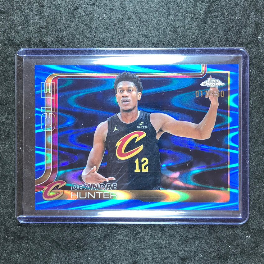 2025-26 Topps Chrome DE'ANDRE HUNTER Base Blue RayWave 17/150 #73