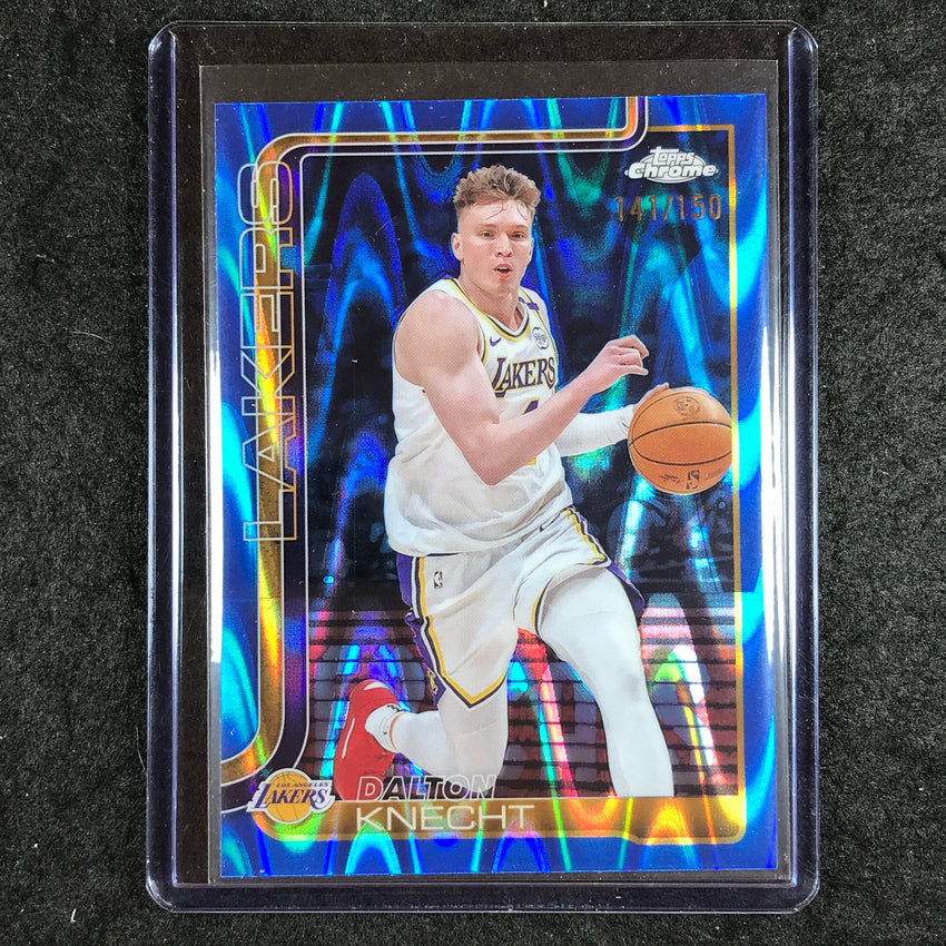 2025-26 Topps Chrome DALTON KNECHT Base Blue RayWave 141/150 #130