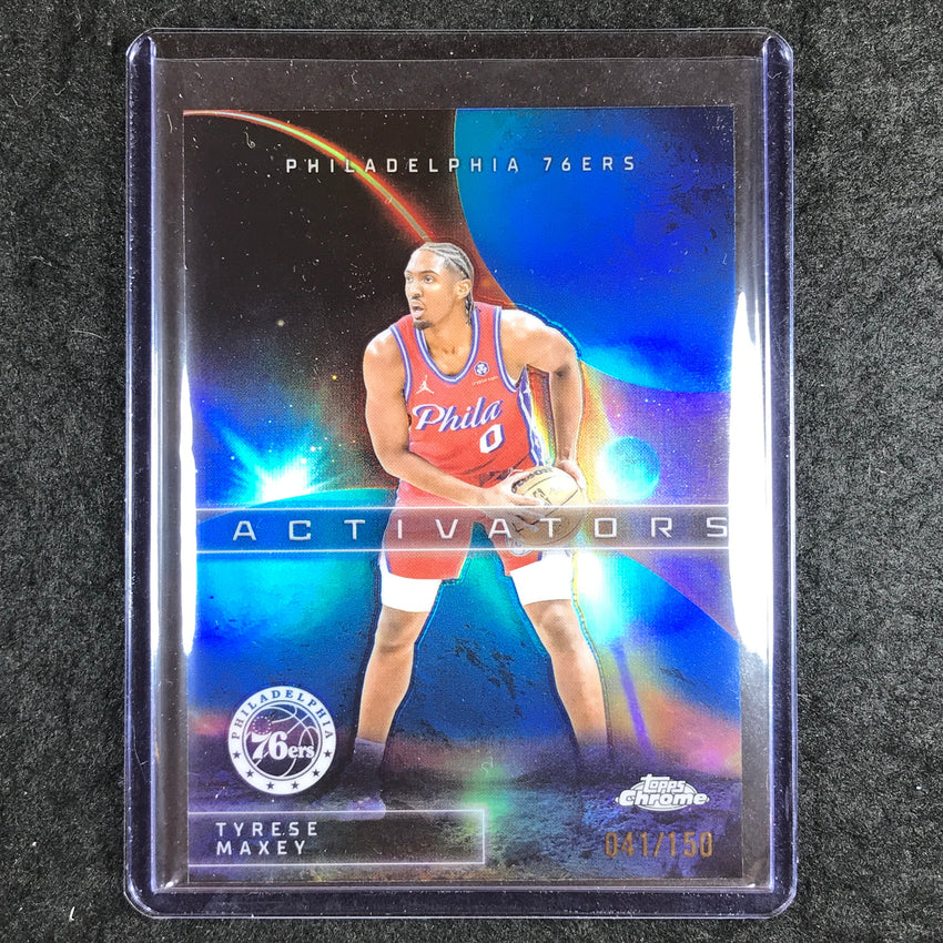 2025-26 Topps Chrome TYRESE MAXEY Activators Blue 41/150 #6