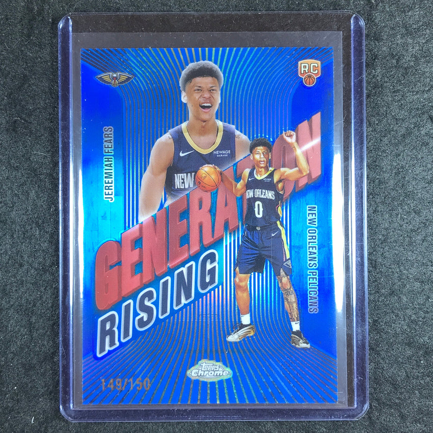 2025-26 Topps Chrome JEREMIAH FEARS Generation Rising Rookie Blue 149/150 #7