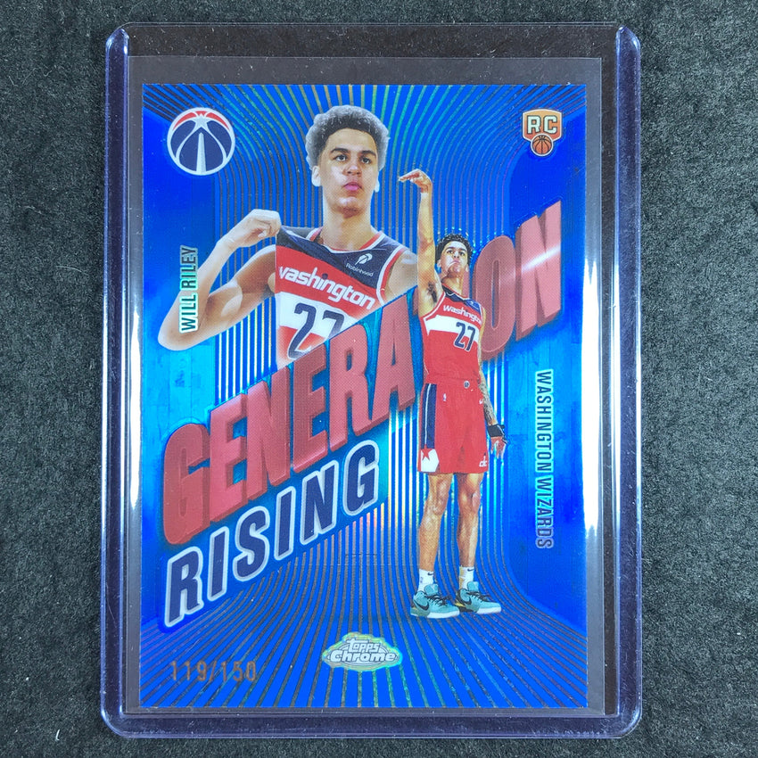 2025-26 Topps Chrome WILL RILEY Generation Rising Rookie Blue 119/150 #11