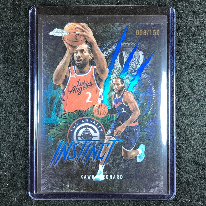 2025-26 Topps Chrome KAWHI LEONARD Instinct Blue 58/150 #2