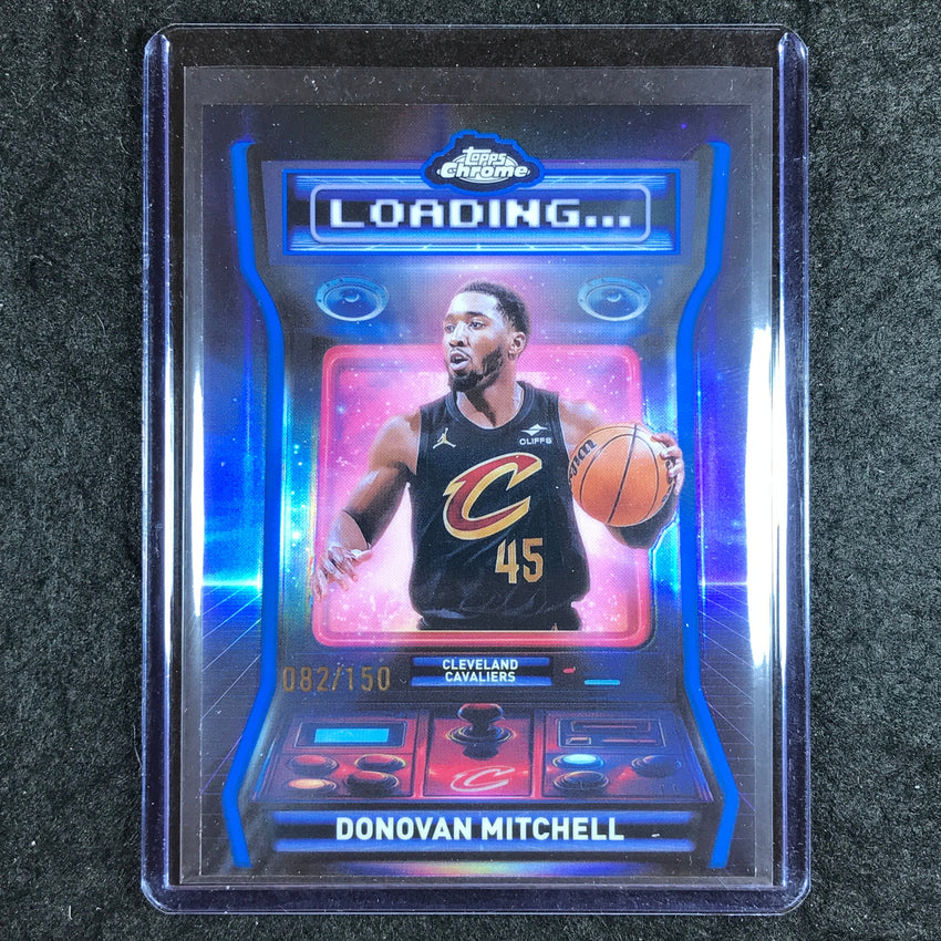 2025-26 Topps Chrome DONOVAN MITCHELL Loading Blue 82/150 #9