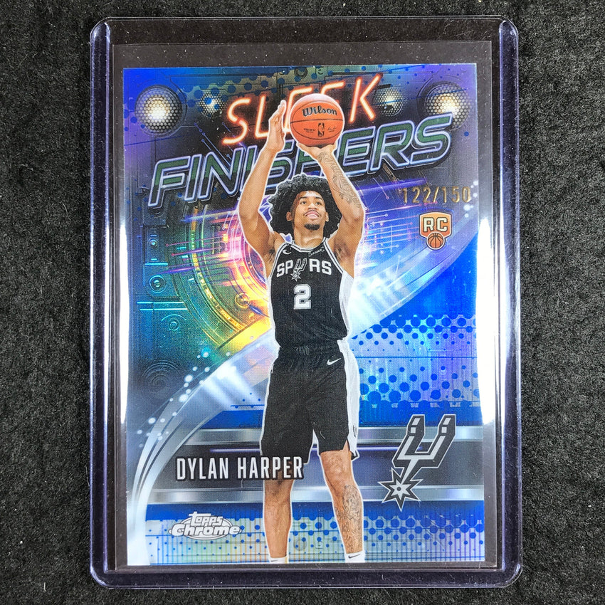 2025-26 Topps Chrome DYLAN HARPER Sleek Finishers Rookie Blue 122/150 #22