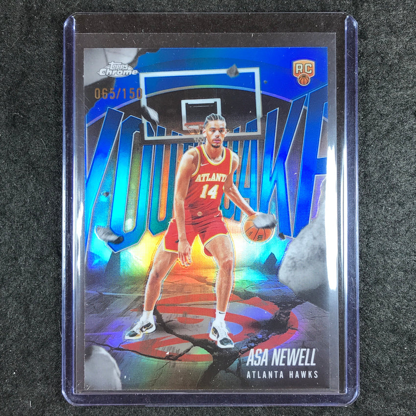 2025-26 Topps Chrome ASA NEWELL Youthquake Rookie Blue 65/150 #14