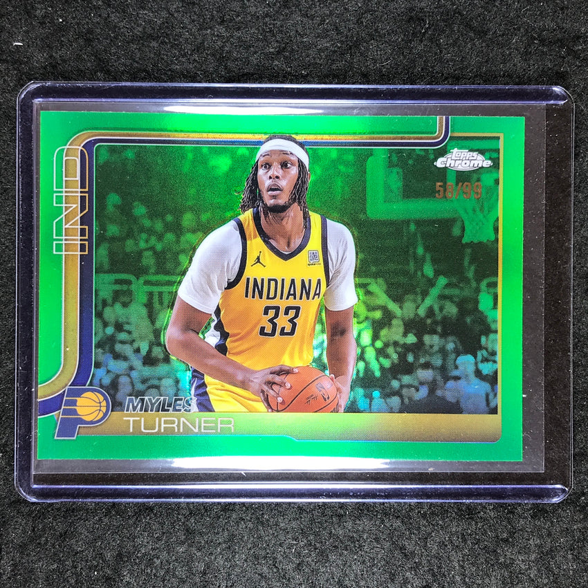 2025-26 Topps Chrome MYLES TURNER Base Green 58/99 #29
