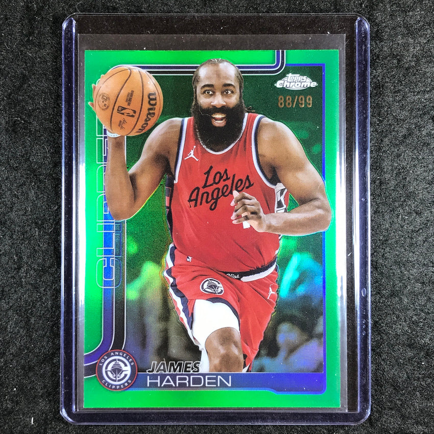 2025-26 Topps Chrome JAMES HARDEN Base Green 88/99 #54
