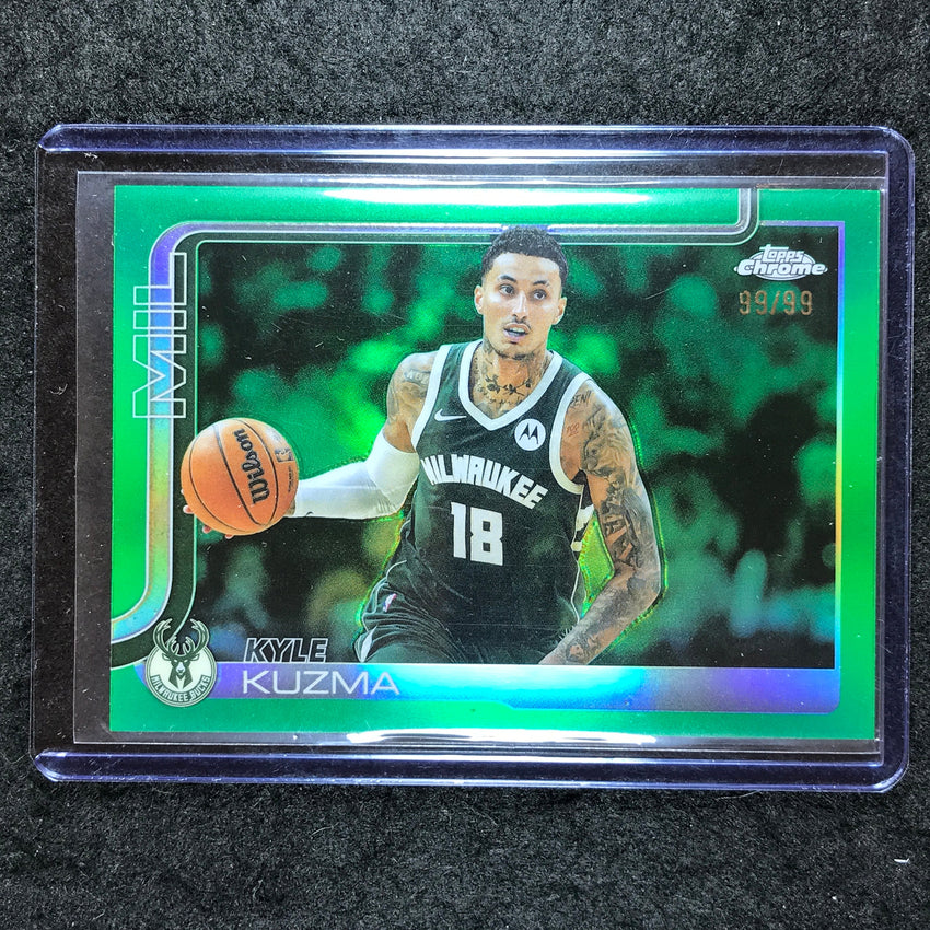 2025-26 Topps Chrome KYLE KUZMA Base Green 99/99 #118