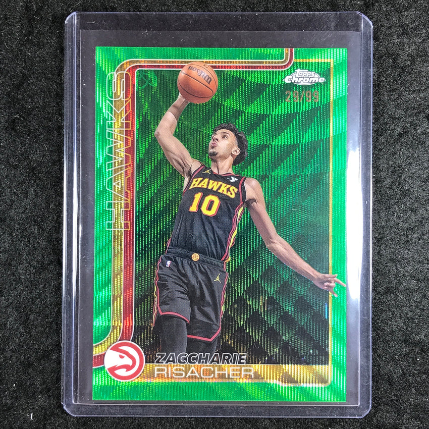 2025-26 Topps Chrome ZACCHARIE RISACHER Base Green Wave 29/99 #2