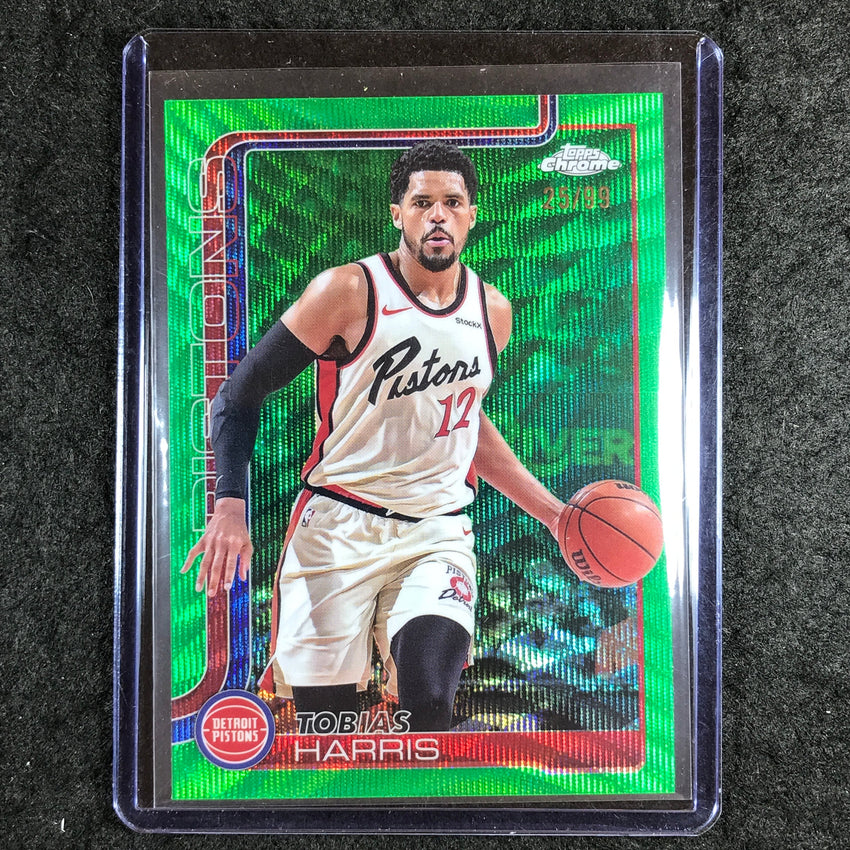 2025-26 Topps Chrome TOBIAS HARRIS Base Green Wave 25/99 #6