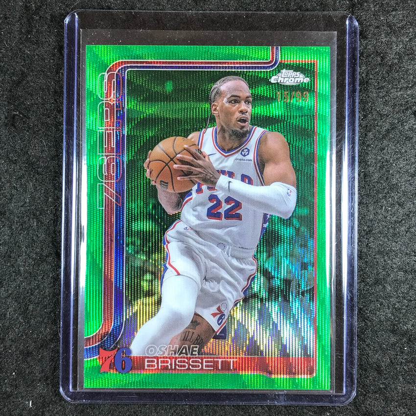 2025-26 Topps Chrome OSHAE BRISSETT Base Green Wave 15/99 #20