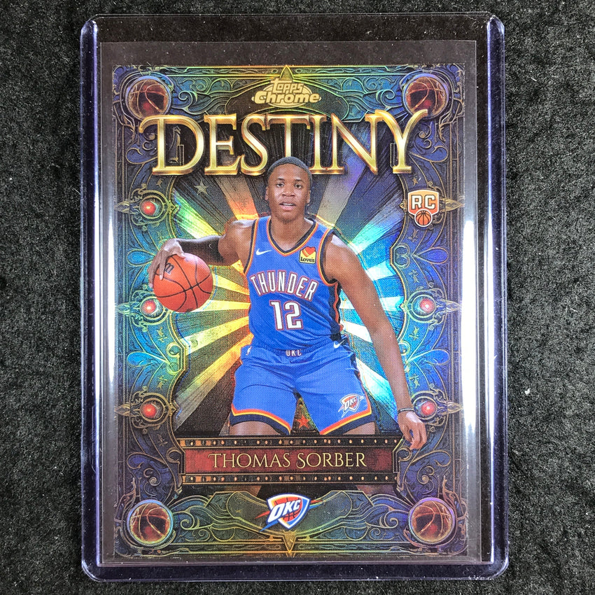 2025-26 Topps Chrome THOMAS SORBER Destiny Rookie Refractor #13