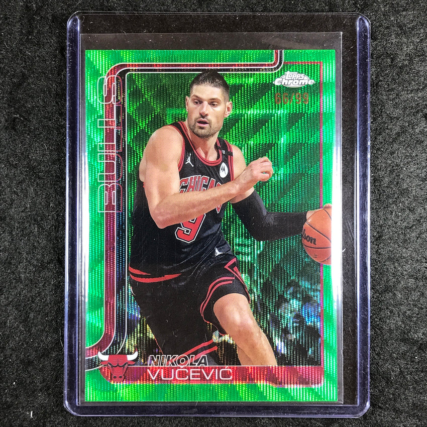 2025-26 Topps Chrome NIKOLA VUCEVIC Base Green Wave 66/99 #24