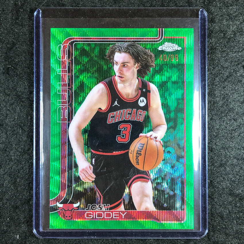 2025-26 Topps Chrome JOSH GIDDEY Base Green Wave 40/99 #48