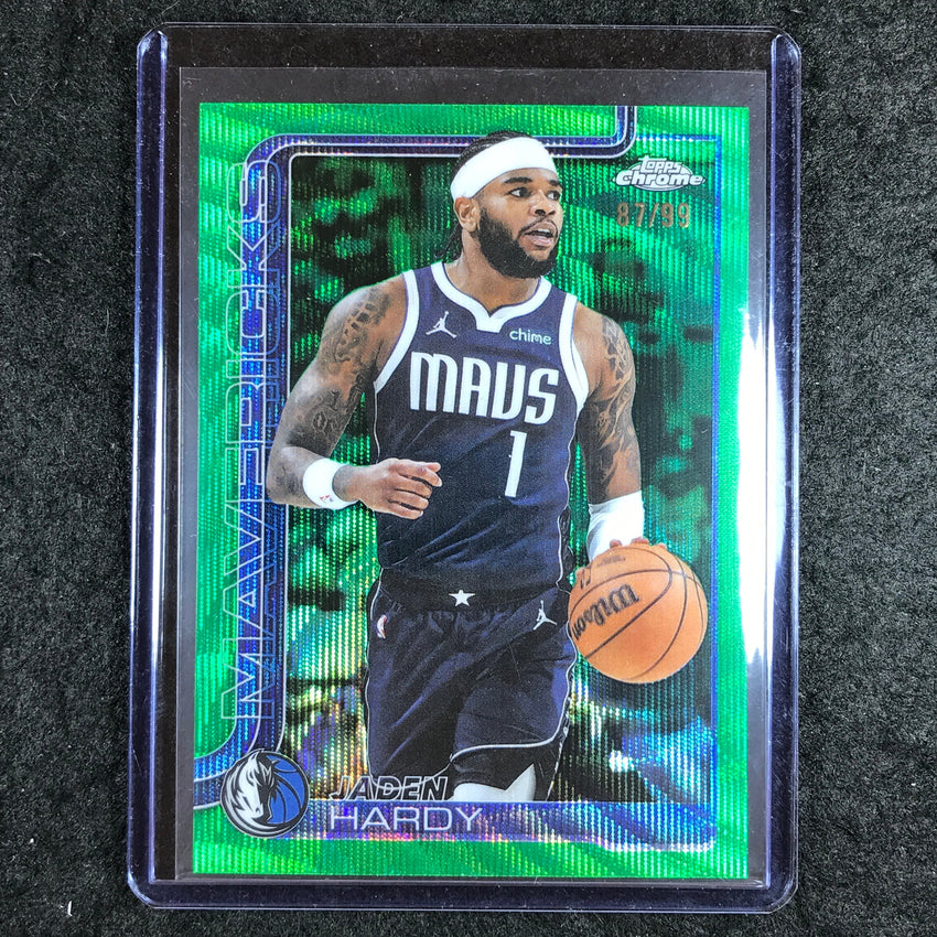 2025-26 Topps Chrome JADEN HARDY Base Green Wave 87/99 #60