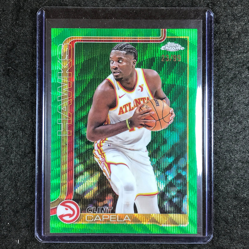 2025-26 Topps Chrome CLINT CAPELA Base Green Wave 23/99 #81