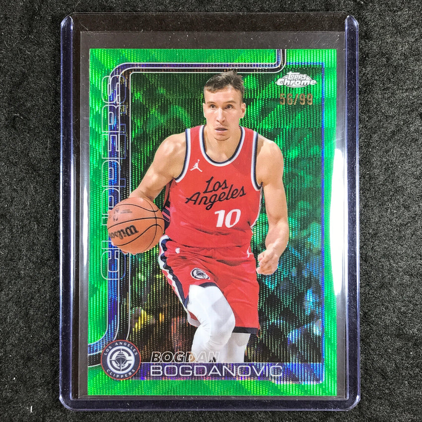 2025-26 Topps Chrome BOGDAN BOGDANOVIC Base Green Wave 56/99 #92