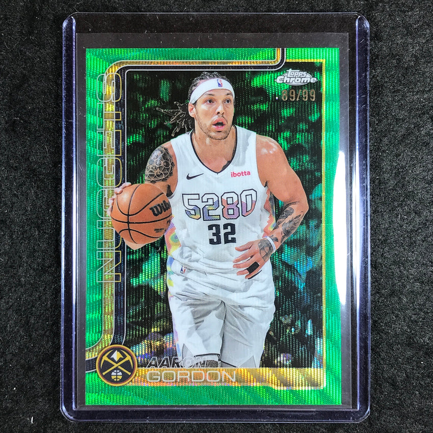 2025-26 Topps Chrome AARON GORDON Base Green Wave 89/99 #100