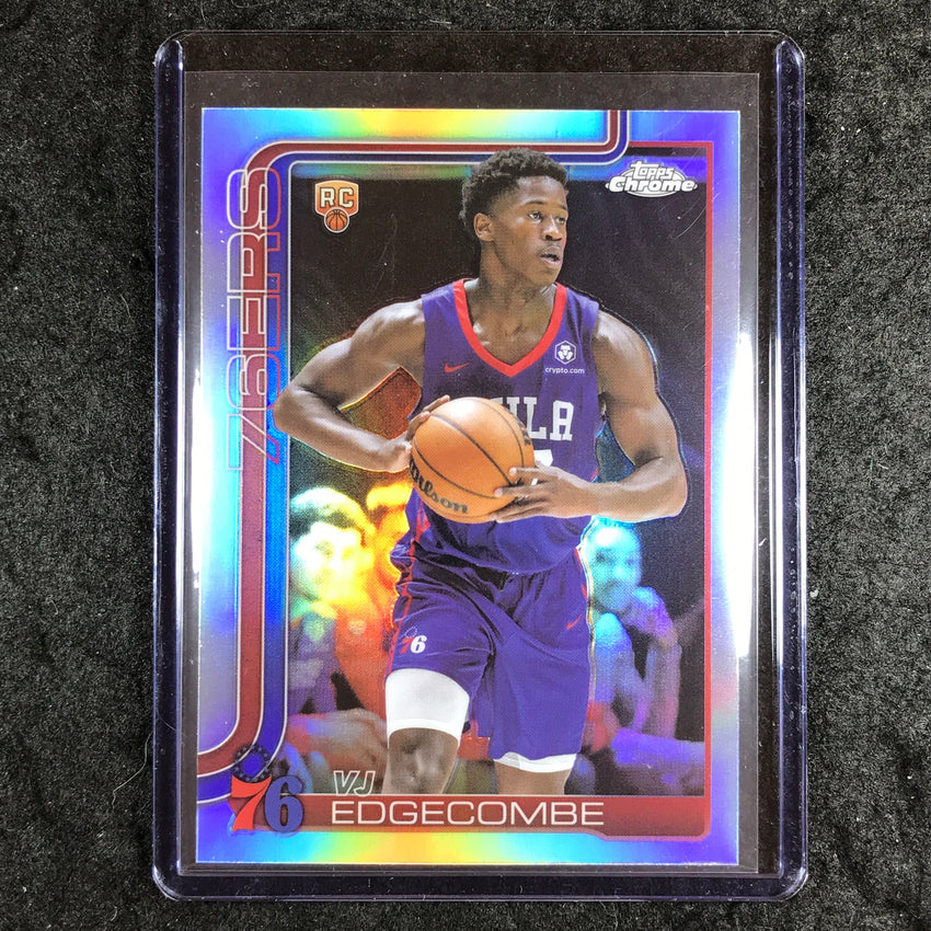 2025-26 Topps Chrome VJ EDGECOMBE Rookie Base Refractor #253